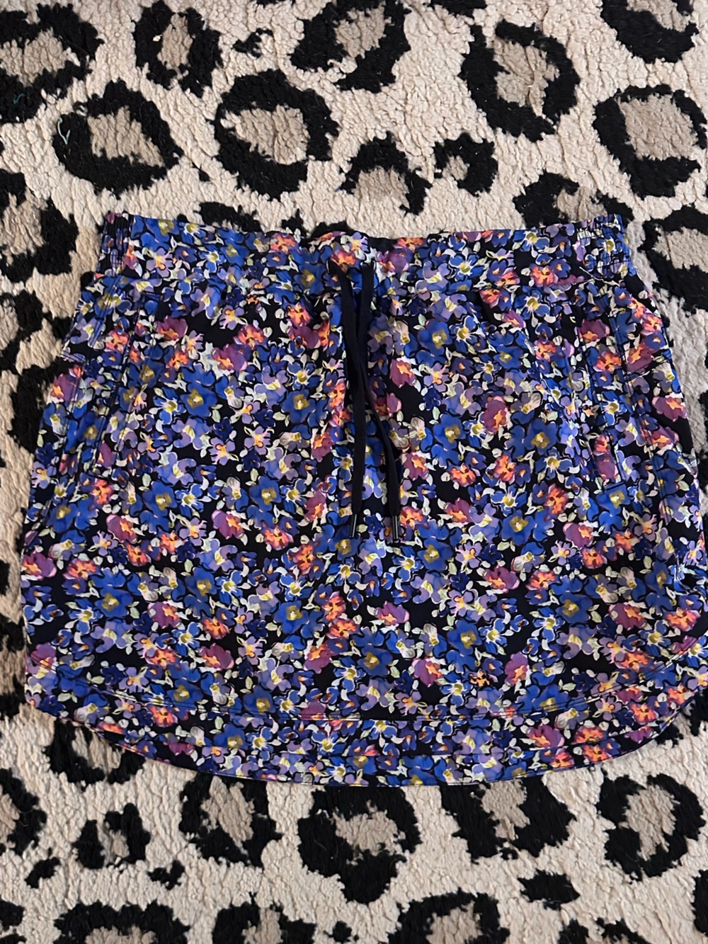 RBX Blue Multi Floral Skort